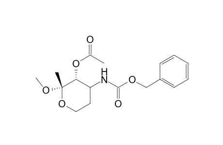 erythro-2-Hexulopyranoside, methyl 1,4,5-trideoxy-4-[[(phenylmethoxy)carbonyl]amino]-, 3-acetate