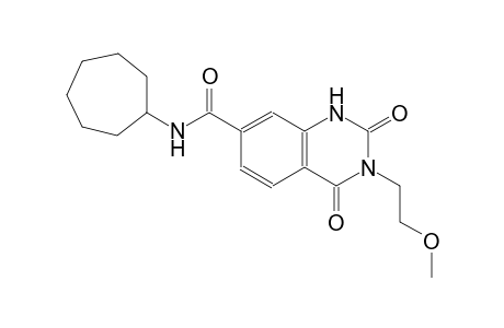 N-cycloheptyl-3-(2-methoxyethyl)-2,4-dioxo-1,2,3,4-tetrahydro-7-quinazolinecarboxamide