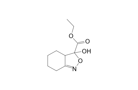 Ethyl 3,3a,4,5,6,7-hexahydro-3-hydroxybenz[2,1-c]isoxazole-3-carboxylate