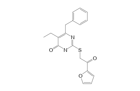 6-BENZYL-5-ETHYL-2-[(FURAN-2-YLCARBONYLMETHYL)-THIO]-PYRIMIDIN-4(3H)-ONE
