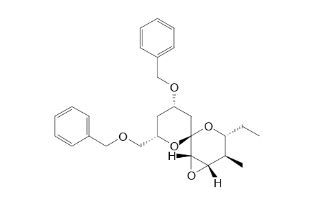 (2R,3R,4S,5S,6R,8S,10S)-10-benzyloxy-8-benzyloxymethyl-2-ethyl-3-methyl-4,5-epoxy-1,7-dioxaspiro[5.5]undecane