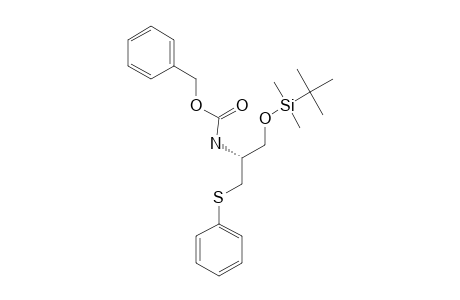 (R)-2-BENZYLOXYCARBONYLAMINO-1-(TERT.-BUTYLDIMETHYLSILYLOXY)-3-PHENYLTHIOPROPANE