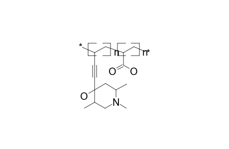 Poly[4-(3-butene-1-ynyl)-1,2,5-trimethyl-4-piperidinol-co-acrylic acid]