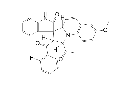 (1'S,2'S,3R,3a'R)-1'-acetyl-2'-(2-fluorobenzoyl)-7'-methoxy-2',3a'-dihydro-1'H-spiro[indoline-3,3'-pyrrolo[1,2-a]quinolin]-2-one