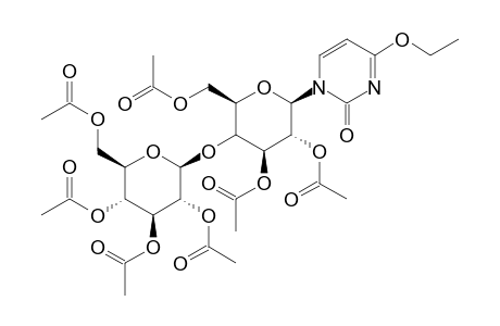(+)-4-ETHOXY-1-(4-O-beta-D-GLUCOPYRANOSYL-beta-D-GLUCOPYRANOSYL)-2(1H)-PYRIMIDINONE, HEPTAACETATE