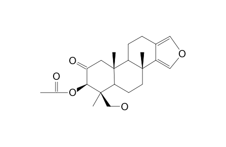 3.beta.-Acetoxy-19-hydroxy-spongia-13(16),14-dien-2-one