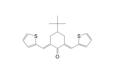 cyclohexanone, 4-(1,1-dimethylethyl)-2,6-bis(2-thienylmethylene)-,(2E,6E)-