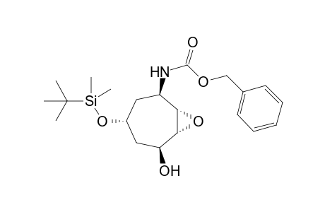 1.beta.-Hydroxy-2.alpha.,3.alpha.-epoxy-4.beta.-[(benzyloxycarbonyl)amino]-6.alpha.-[(t-butyldimethylsilyl)oxy]cycloheptane