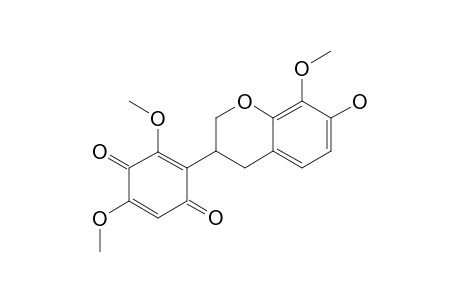 LAURENTIQUINONE;3',6'-DIKETO-7-HYDROXY-8,2',4'-TRIMETHOXYISOFLAVAN