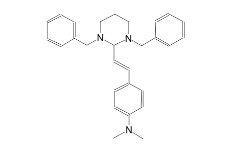 4-[(E)-2-(1,3-dibenzyl-1,3-diazinan-2-yl)ethenyl]-N,N-dimethylaniline