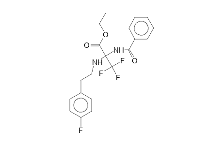 Ethyl 2-benzamido-3,3,3-trifluoro-2-(4-fluorophenethylamino)propionate