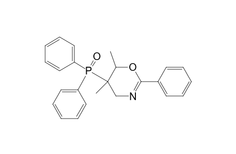 4H-1,3-Oxazine, 5-(diphenylphosphinyl)-5,6-dihydro-5,6-dimethyl-2-phenyl-
