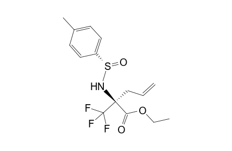 (2S)-2-(p-tolylsulfinylamino)-2-(trifluoromethyl)pent-4-enoic acid ethyl ester