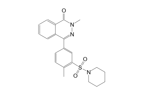 2-methyl-4-[4-methyl-3-(1-piperidinylsulfonyl)phenyl]-1(2H)-phthalazinone