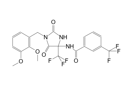 N-[1-(2,3-dimethoxybenzyl)-2,5-dioxo-4-(trifluoromethyl)-4-imidazolidinyl]-3-(trifluoromethyl)benzamide