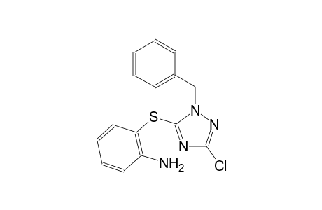 benzenamine, 2-[[3-chloro-1-(phenylmethyl)-1H-1,2,4-triazol-5-yl]thio]-