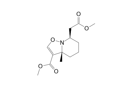 Methyl 7-methoxycarbonylmethyl-3a-methyl-4,5,6,7-tetrahydro-3aH-isoxazolo[2,3-a]pyridine-3-carboxylate