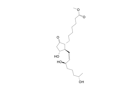Prost-13-en-1-oic acid, 11,15,19-trihydroxy-9-oxo-, methyl ester, (11.alpha.,13Z,15R,19S)-(.+-.)-