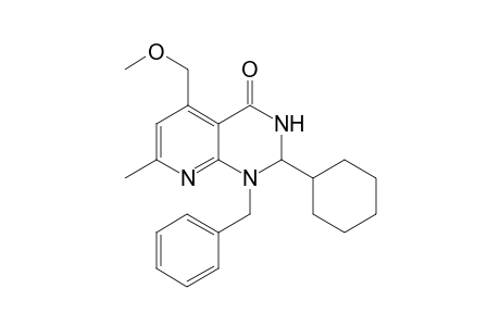 Pyrido[2,3-d]pyrimidin-4(1H)-one, 2-cyclohexyl-2,3-dihydro-5-(methoxymethyl)-7-methyl-1-(phenylmethyl)-