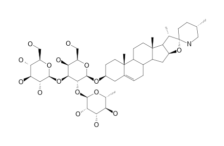 SOLAVERBASCINE-3-BETA-O-SOLATRIOSIDE;(22S,25R)-16-BETA-HYDROXY-3-BETA-[O-ALPHA-L-RHAMNOPYRANOSYL-(1->2)-[O-BETA-D-GLUCOPYRANOSYL-(1->3)]-BETA-D-GA