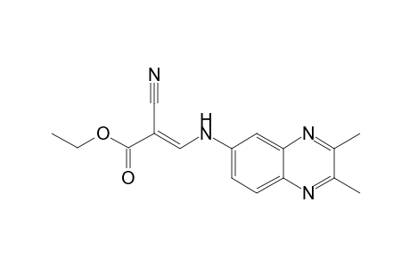 Ethyl 2-cyano-3-[(2',3'-dimethylquinoxalin-6'-yl)aminomethylene]-acrylate