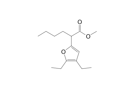 2-(4,5-diethyl-2-furanyl)hexanoic acid methyl ester