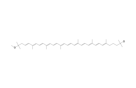 RHODOVIBRIN;1'-METHOXY-3',4'-DIDEHYDRO-1,2,1'.2'-TETRAHYDRO-PSI,PSI-CAROTENE-1-OL