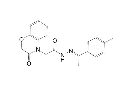 N'-[(E)-1-(4-methylphenyl)ethylidene]-2-(3-oxo-2,3-dihydro-4H-1,4-benzoxazin-4-yl)acetohydrazide