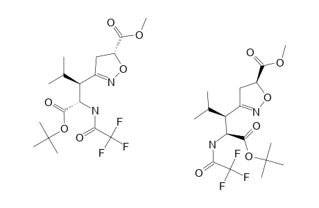 METHYL-3-[1-[TERT.-BUTOXYCARBONYL-(TRIFLUOROACETYLAMINO)-METHYL]-2-METHYLPROPYL]-4,5-DIHYDRO-ISOXAZOLE-5-CARBOXYLATE