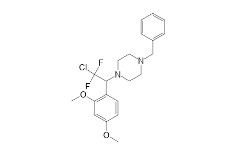 1-BENZYL-4-[2-CHLORO-1-(2,4-DIMETHOXYPHENYL)-2,2-DIFLUOROETHYL]-PIPERAZINE