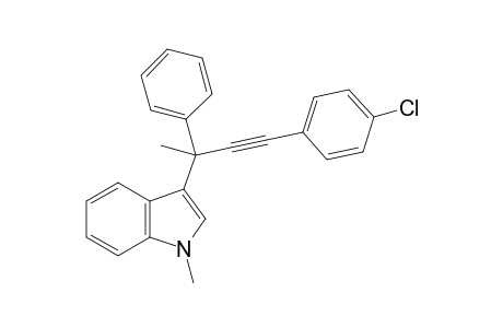 3-[4-(4-Chlorophenyl)-2-phenylbut-3-yn-2-yl]-1-methyl-1H-indole