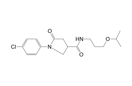 Pyrrolidine-3-carboxamide, 1-(4-chlorophenyl)-5-oxo-N-(3-isopropoxypropyl)-