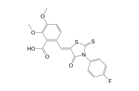 6-{(Z)-[3-(4-fluorophenyl)-4-oxo-2-thioxo-1,3-thiazolidin-5-ylidene]methyl}-2,3-dimethoxybenzoic acid