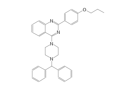 4-(4-benzhydryl-1-piperazinyl)-2-(4-propoxyphenyl)quinazoline