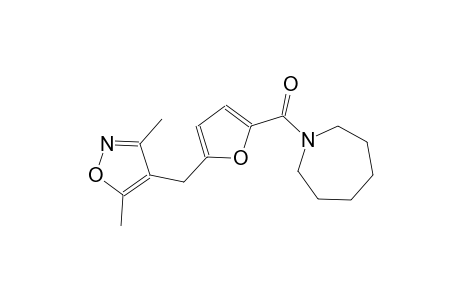 1-{5-[(3,5-dimethyl-4-isoxazolyl)methyl]-2-furoyl}hexahydro-1H-azepine