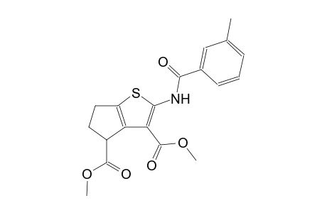 4H-cyclopenta[b]thiophene-3,4-dicarboxylic acid, 5,6-dihydro-2-[(3-methylbenzoyl)amino]-, dimethyl ester