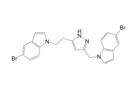 5-Bromo-1-((5-(2-(5-bromo-1H-indol-1-yl)ethyl)-1H-pyrazol-3-yl)methyl)-1H-indole