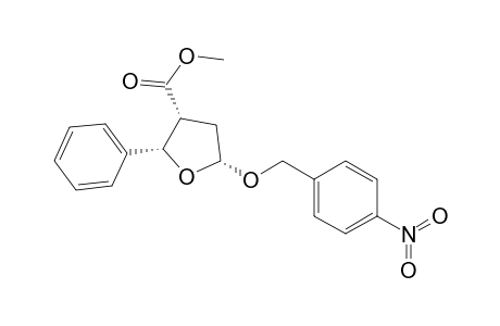 Methyl (R*,S*,R*)-2-Phenyl-5-((4-nitrophenyl)methoxy)-2,3,4,5-tetrahydro-3-furancarboxylate