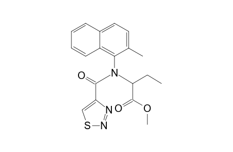 Butanoic acid, 2-[(2-methyl-1-naphthalenyl)-(1,2,3-thiadiazol-4-ylcarbonyl)amino]-, methyl ester