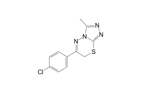 6-(p-chlorophenyl)-3-methyl-7H-s-triazolo[3,4-b][1,3,4]thiadiazine
