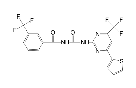 N-[oxo-[[4-thiophen-2-yl-6-(trifluoromethyl)-2-pyrimidinyl]amino]methyl]-3-(trifluoromethyl)benzamide