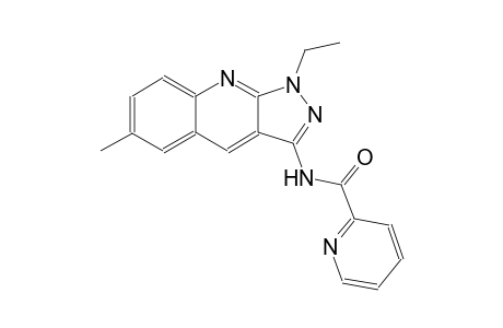 N-(1-ethyl-6-methyl-1H-pyrazolo[3,4-b]quinolin-3-yl)-2-pyridinecarboxamide
