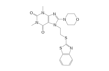 7-[2-(1,3-benzothiazol-2-ylsulfanyl)ethyl]-1,3-dimethyl-8-(4-morpholinyl)-3,7-dihydro-1H-purine-2,6-dione