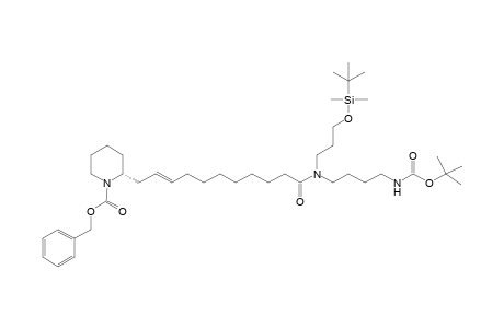 [11(2S)]-N-[4-[(tert-Butoxycarbonyl)amino]butyl]-N-[3-[(tert-butyldimethylsilyl)oxy]propyl]-11-[2-[N-(benzyloxy)carbonyl]piperidinyl]-9-undecenamide