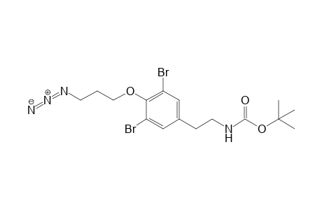 t-Butyl 3,5-dibromo-4-(3'-azidopropoxy)phenethyl-carbamate