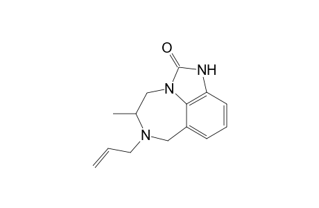 (+)-5-Methyl-6(S)-(2-propenyl)tetrahydroimidazo[4,5,1-jk][1,4]benzodiazepin-2(1H)-one
