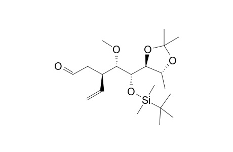 (3R)-3-[(1S,2R)-2-[tert-butyl(dimethyl)silyl]oxy-1-methoxy-2-[(4S,5R)-2,2,5-trimethyl-1,3-dioxolan-4-yl]ethyl]-4-pentenal