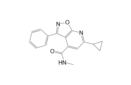 isoxazolo[5,4-b]pyridine-4-carboxamide, 6-cyclopropyl-N-methyl-3-phenyl-