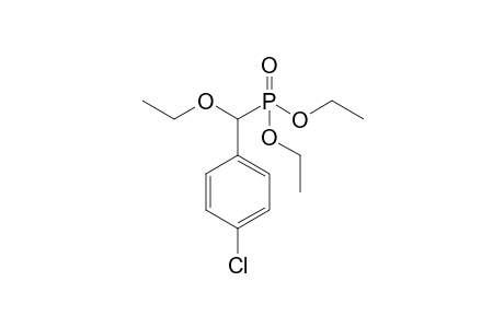 1-Chloranyl-4-[diethoxyphosphoryl(ethoxy)methyl]benzene