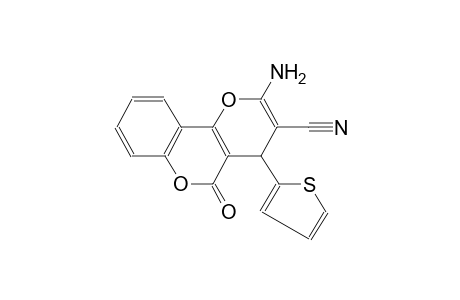 4H,5H-pyrano[3,2-c][1]benzopyran-3-carbonitrile, 2-amino-5-oxo-4-(2-thienyl)-
